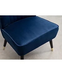Jujabu Contemporary Velvet Upholstered Accent Chair