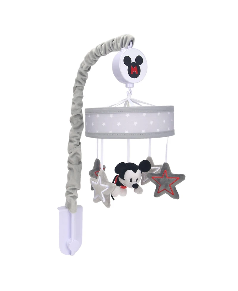 Lambs & Ivy Disney Baby Magical Mickey Mouse Musical Baby Crib Mobile - Gray