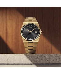 Movado Men's Quest Swiss Quartz Ionic Gold Pvd Steel 40mm Watch
