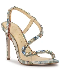 Jessica Simpson Women's Jaycin Barely-There Rhinestone Evening Sandals