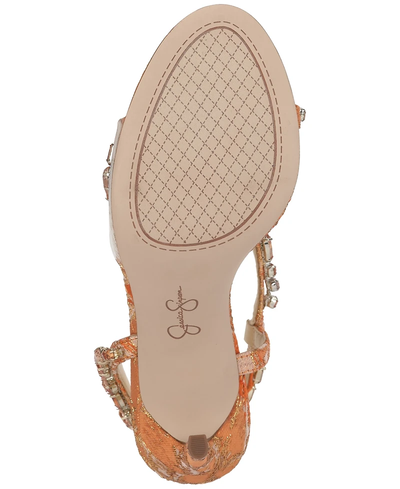 Jessica Simpson Women's Jaycin Barely-There Rhinestone Evening Sandals