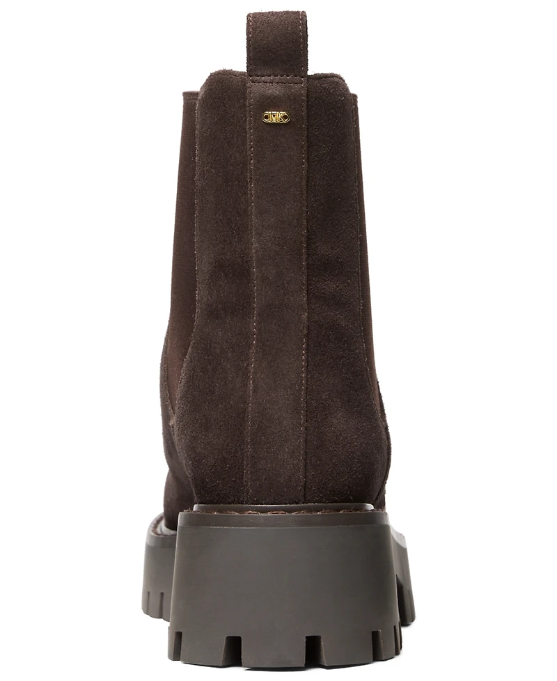 Michael Michael Kors Women's Asher Leather Lug Ankle Booties