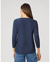 Cable & Gauge Women's Star Drop Shoulder Tunic Sweater