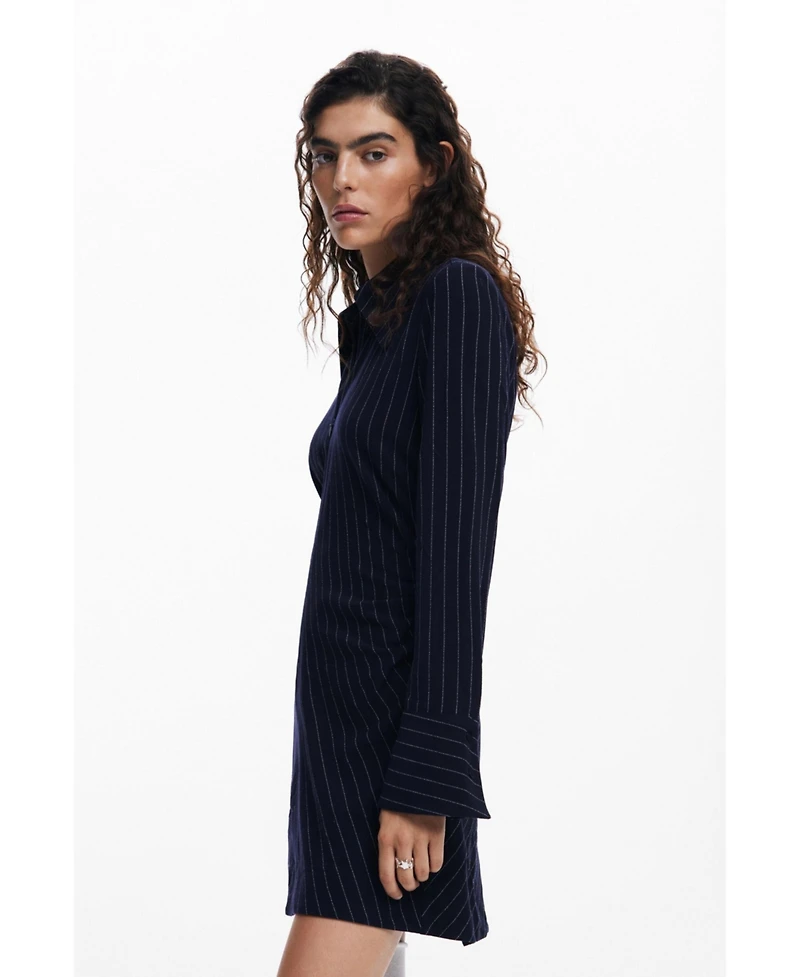 Desigual Women's Striped slim dress