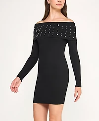 Bcx Women's Long Sleeve Slim Sweater Dress