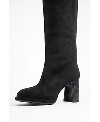 Prologue Shoes Josette Block Heel Knee High Boot (Women)