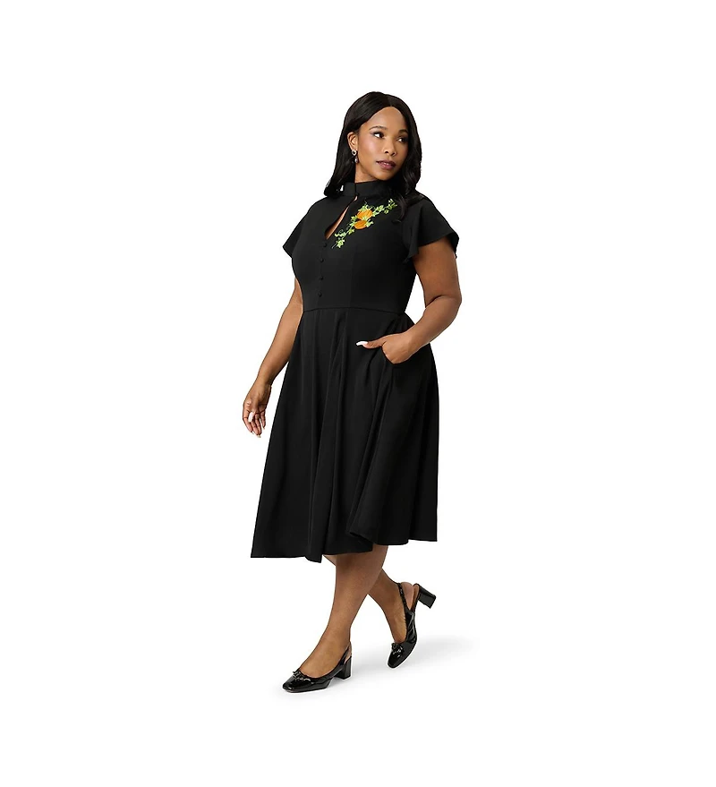 Unique Vintage Plus 1940s Baltimore Swing Dress