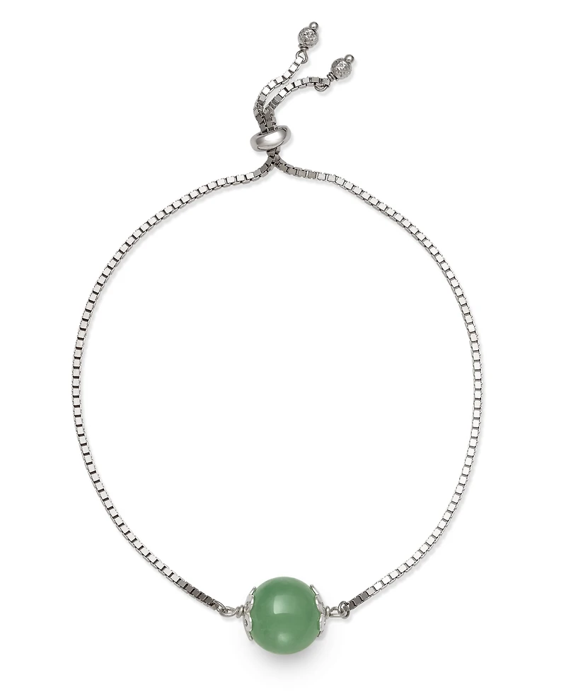 Macy's Jad Bolo Bracelet in Sterling Silver