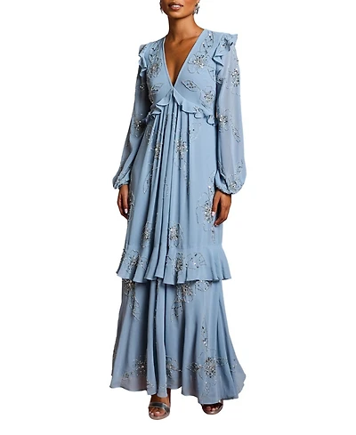 Coast Women's Embellished Flower Georgette Midi Dress