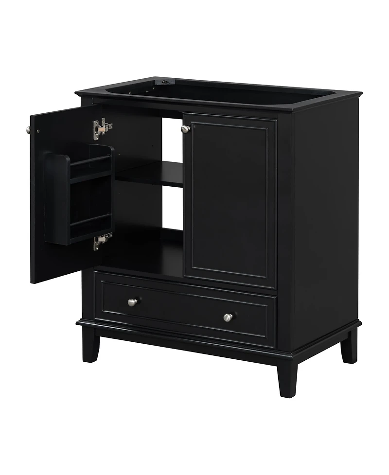 Casainc 30" Bathroom Vanity, Base Only, Multi-Functional Cabinet with Doors and Drawer, Solid Frame Mdf Board