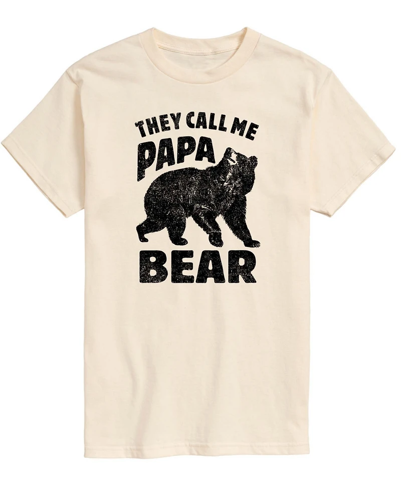Airwaves Men's Rugged Bear Graphic Short Sleeve T-Shirt