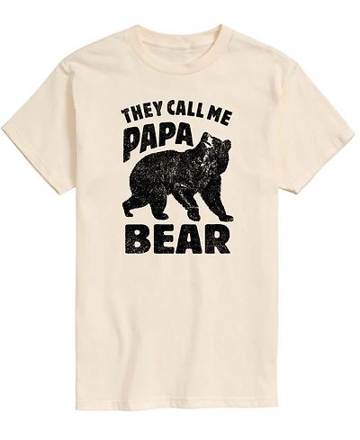 Airwaves Men's Rugged Bear Graphic Short Sleeve T-Shirt