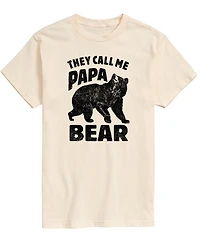 Airwaves Men's Rugged Bear Graphic Short Sleeve T-Shirt