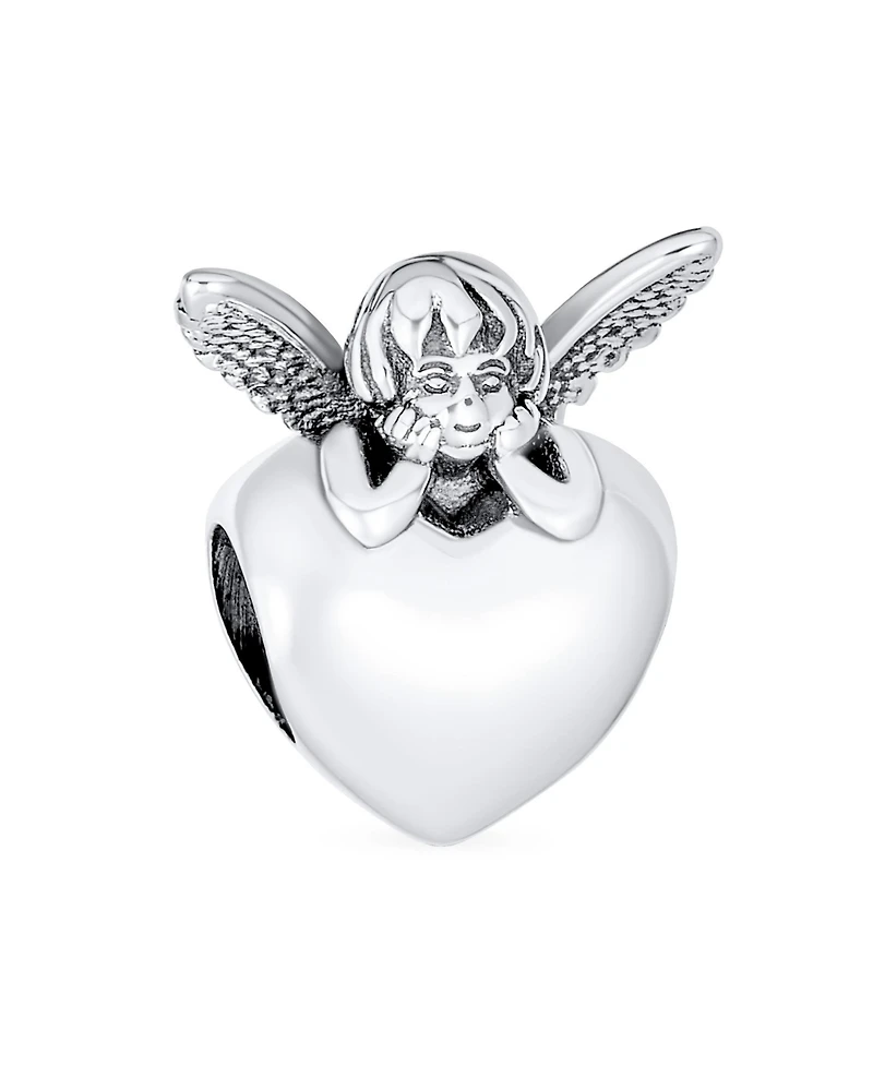 Bling Jewelry Set of 2 Fairy Angel Wings Heart & Cloud Word Dreamer Bead Charm Sterling Silver