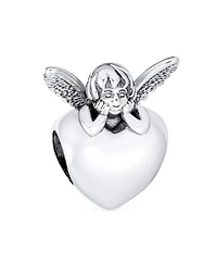 Bling Jewelry Set of 2 Fairy Angel Wings Heart & Cloud Word Dreamer Bead Charm Sterling Silver
