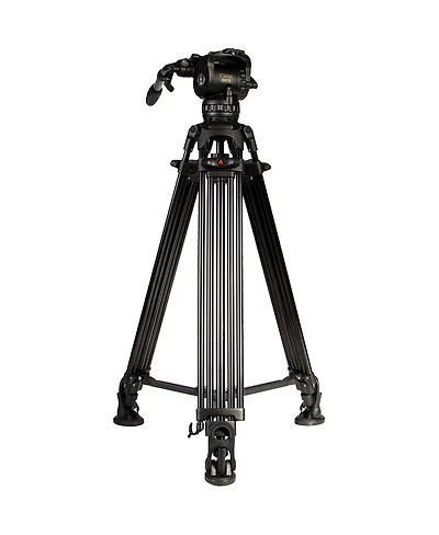 Ikan E-Image GA752 3-Section Aluminum Tripod with GH10 Fluid Video Head and GS01 Mid-Level Spreader