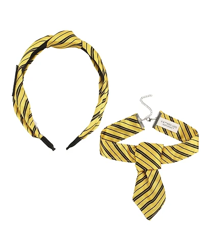 Harry Potter Hufflepuff Crest 2-Piece Cosplay Headband Set