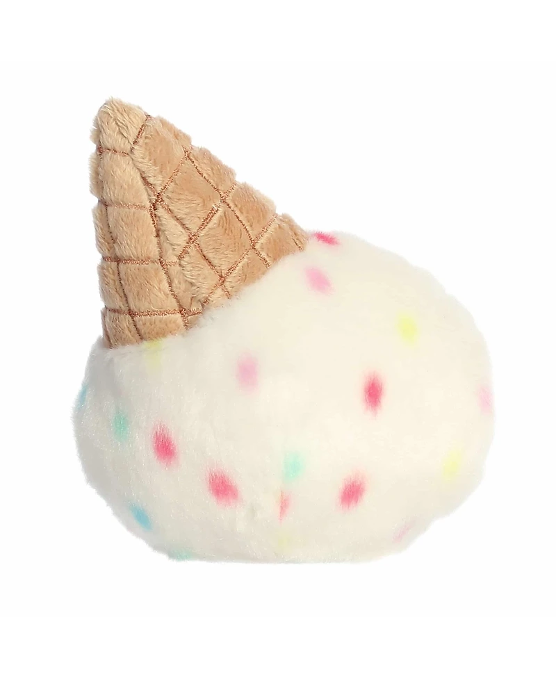 Aurora Mini Sprinkle Ice Cream Palm Pals Adorable Plush Toy White 5"