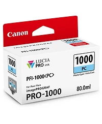 Canon 3 Pack Pfi-1000PC Photo Cyan Lucia Pro ink for imagePROGRAF Pro-1000
