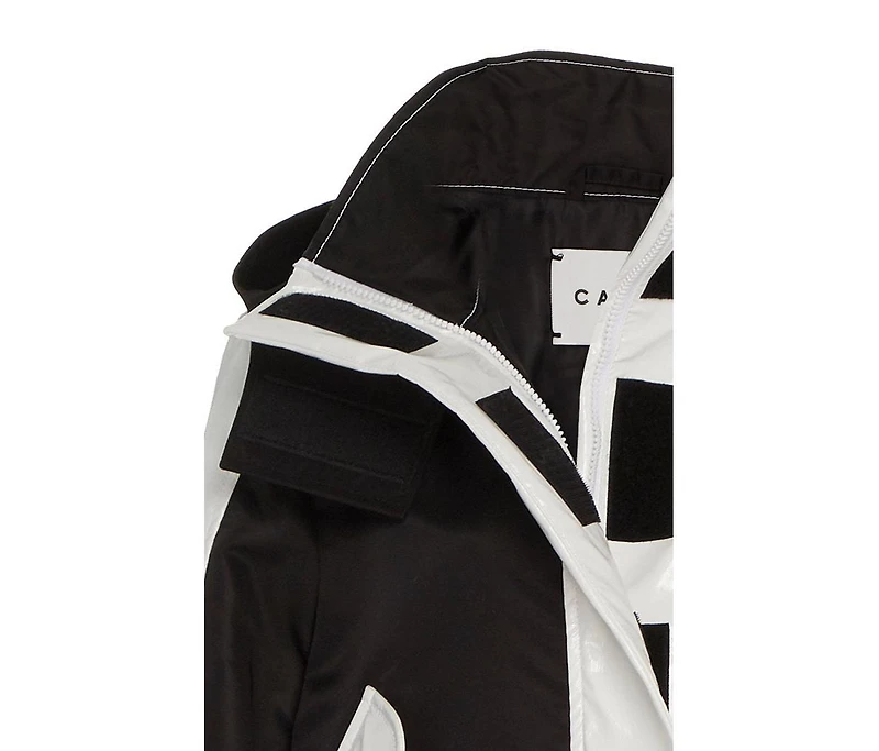 Caalo Women's Water-resistant Convertible Sustainable Raincoat