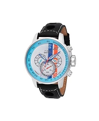 Invicta Men's 48615 S1 Rally Quartz Chronograph Light Blue, Red, White, Blue Dial Watch