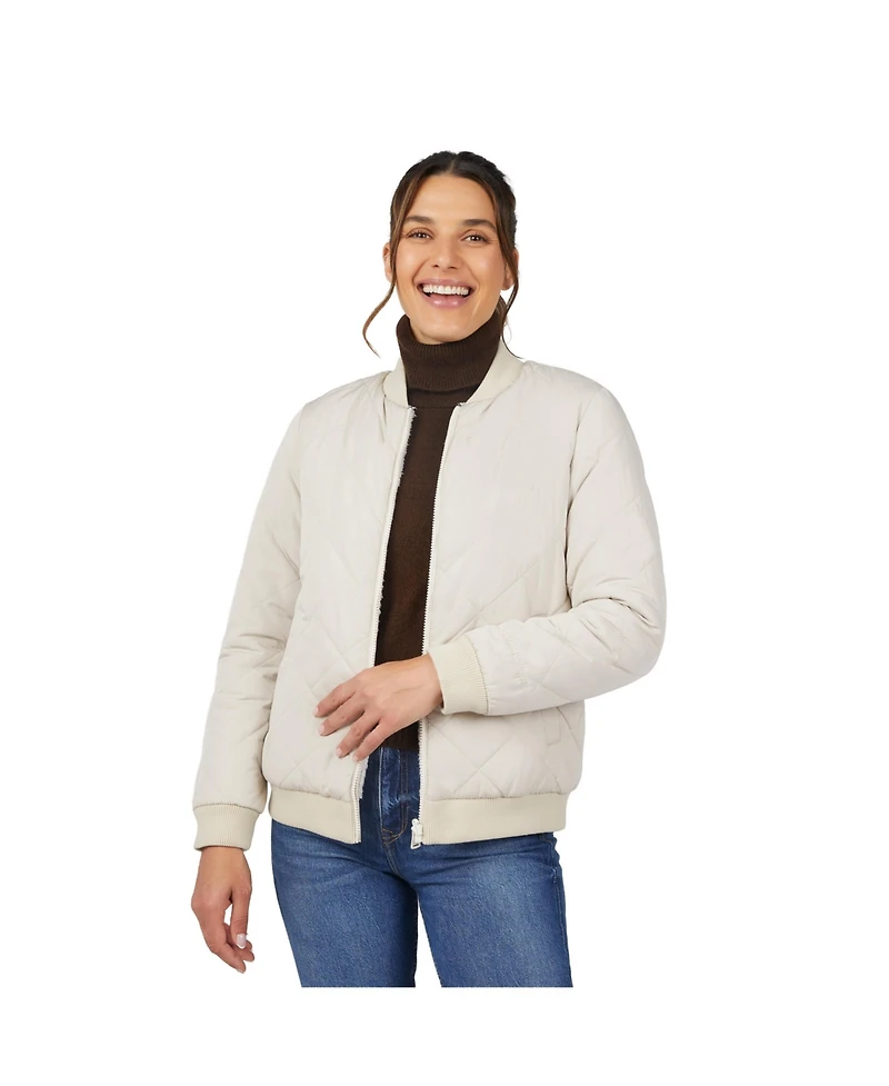 Free Country Women's Stratus Lite Reversible Quilted Bomber Jacket