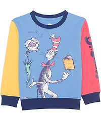 Dr. Seuss Boys Toddler 2T-5T 3-Piece Cat the Hat Printed T-Shirt, Short-Sleeve T-Shirt and Joggers Set
