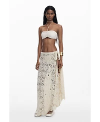Desigual Women's Crochet wrap skirt mandalas