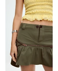 Desigual Women's Short skirt with zippers