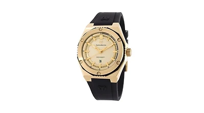 Technomarine Women's Tm-416055 Coral Quartz Gold Dial Watch