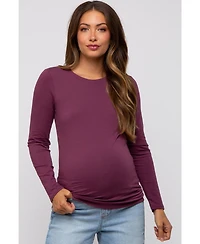 Pinkblush Maternity Plum Long Sleeve Top