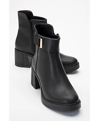 Prologue Shoes Rashe Block Heel Zip Boot (Women)