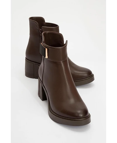 Prologue Shoes Rashe Block Heel Zip Boot (Women)