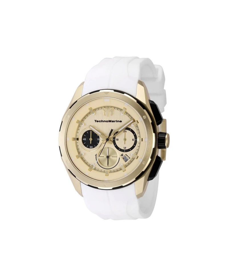 Technomarine Men's Tm-318101 Ocean Quartz Chronograph Gold Dial Watch