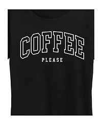 Coffee Please Women's Short Sleeve Graphic T-shirts