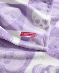 Betsey Johnson Halloween Printed Ultra Soft Plush Blanket, 70" x 50"