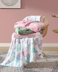 Betsey Johnson Micro Flannel Fleece Printed Blanket, 70" x 50"
