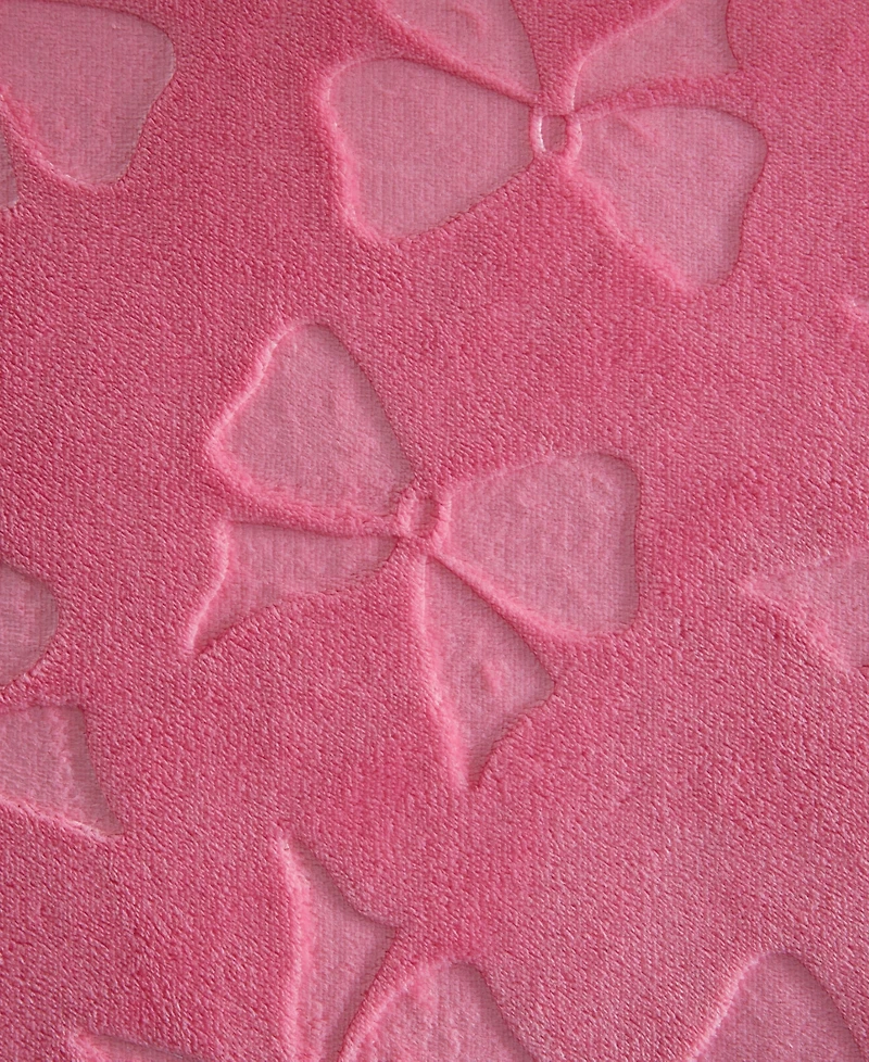 Betsey Johnson Flirty Bows Embossed Plush Comforter Set