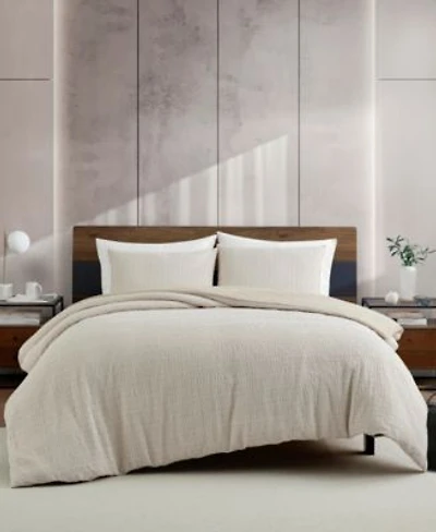 Kenneth Cole New York Stitched Gauze Jacquard Duvet Cover Set