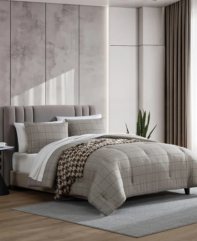 Kenneth Cole New York Holden Grid 8-Pc. Comforter Set