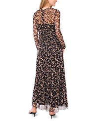 Parker Women's Printed V-Neck Long Sleeve Dress