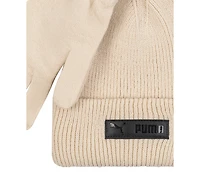 Puma Men's 2-Piece Cuff Beanie and Gloves Set