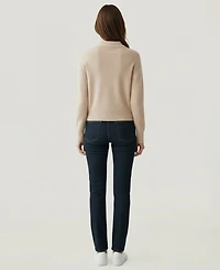 Naadam Women's Long Sleeves Lightweight Polo Sweater