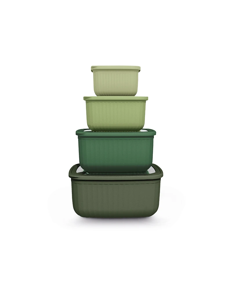 Art & Cook 8-Pc. Rectangle Bowl Set with Lids