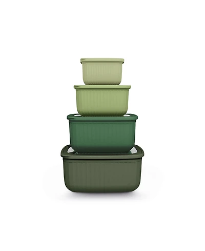 Art & Cook 8-Pc. Rectangle Bowl Set with Lids