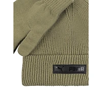 Puma Men's 2-Piece Cuff Beanie and Gloves Set