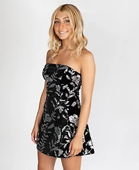 Dear Moon Juniors' Strapless Tube Mini Dress