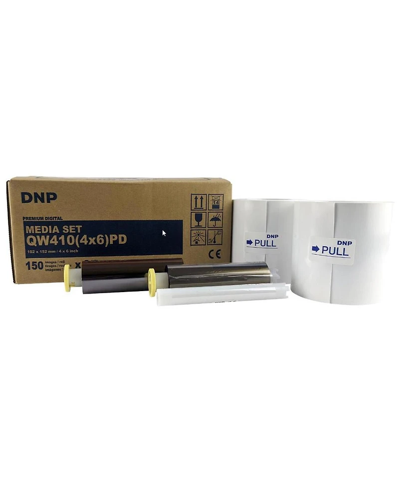 Dnp Dnp QW410 4.5-inch Dye-Sublimation Professional Photo Printer Essential Bundle with 4x6-inch Dnp Digital Media, 2 Rolls (300 Total Prints)