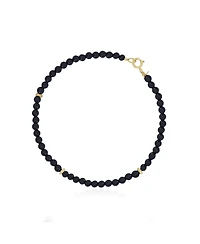 The Lovery Onyx Round Bead Bracelet 14K Gold