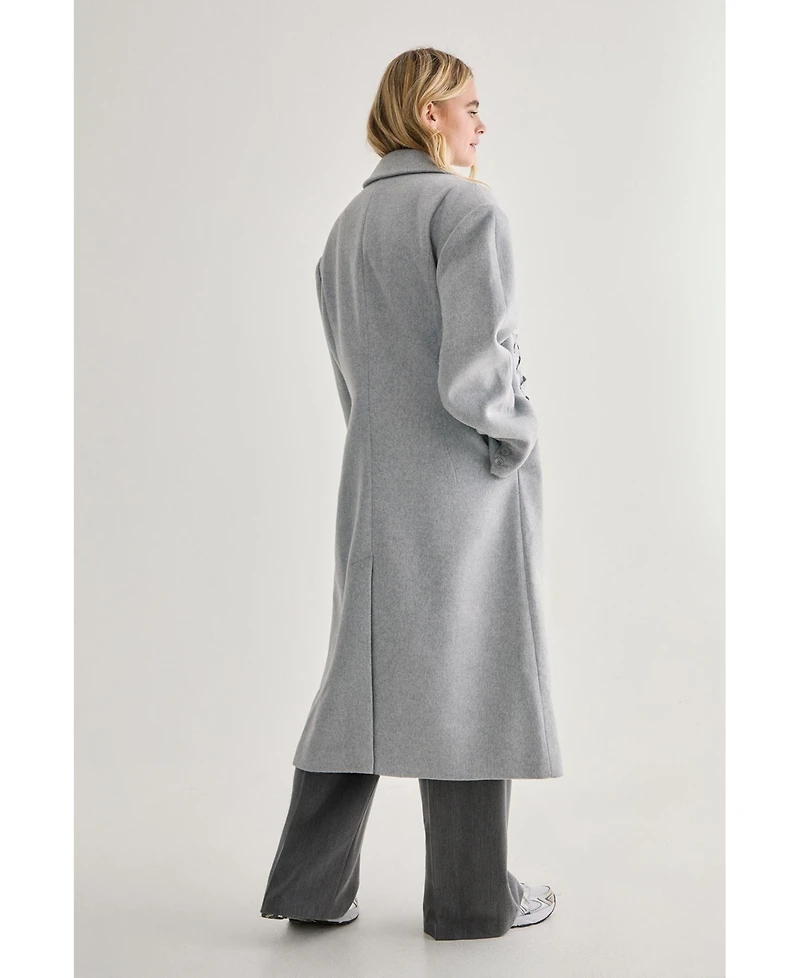 Nasty Gal Premium Corseted Detail Maxi Coat